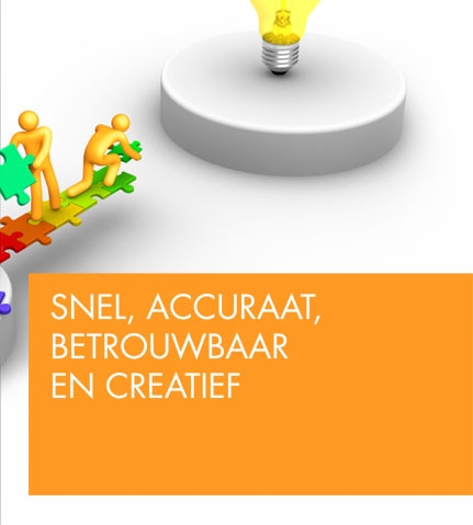 Snel, Accurraat, Betrouwbaar en Creatief